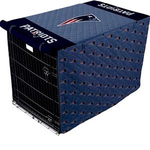 Pegasus Sports NFL New England Patriots Pet Crate Cover, Navy Blue